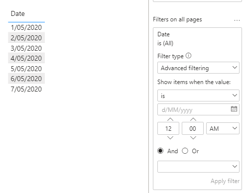 Problems with Advanced filter for dates - Page 2 - Microsoft Fabric ...