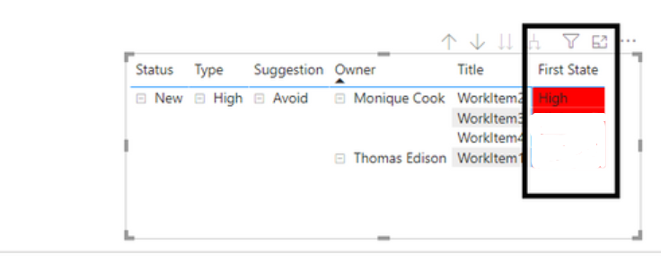 Solved: Display data in a table visual using two linked ta ...