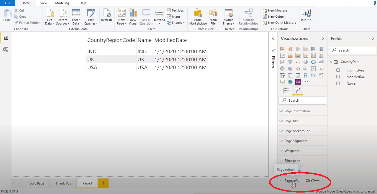 Solved: Page refresh - hidden switch - Microsoft Fabric Community