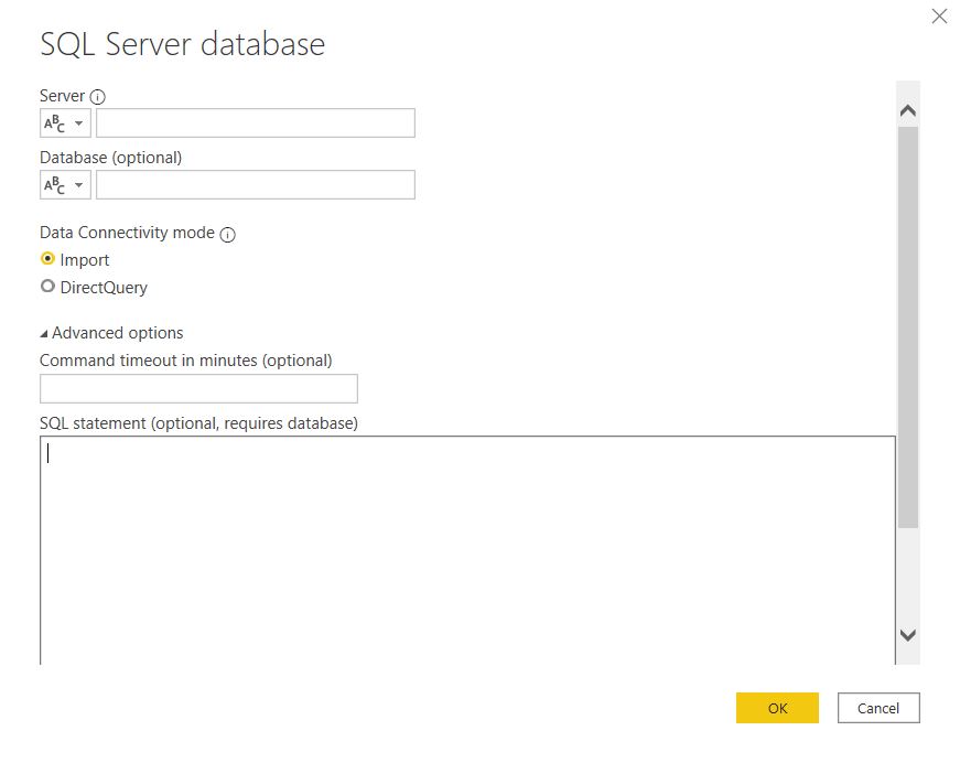 Solved: changing the source to SQL table from CSV file - Microsoft ...