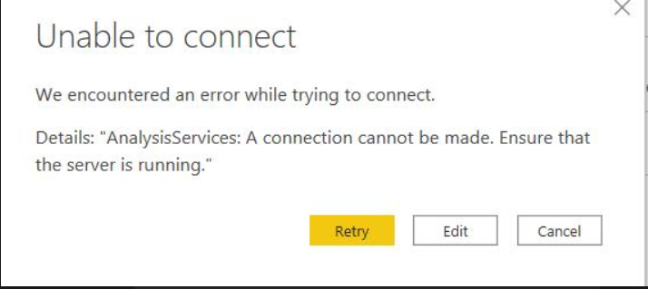 Error connecting to Azure - Microsoft Fabric Community
