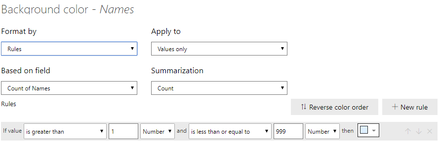 Conditional Formatting - based on count of text - Microsoft Fabric ...