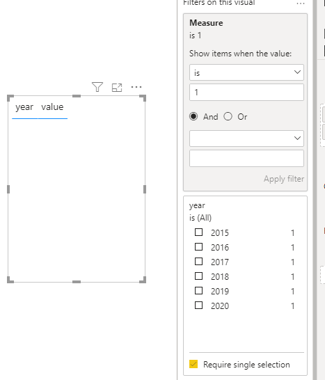 Solved: Year Filter on Filters Pane Requiring Single Selec ...