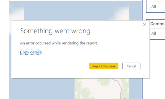 Error in loading map - Microsoft Fabric Community