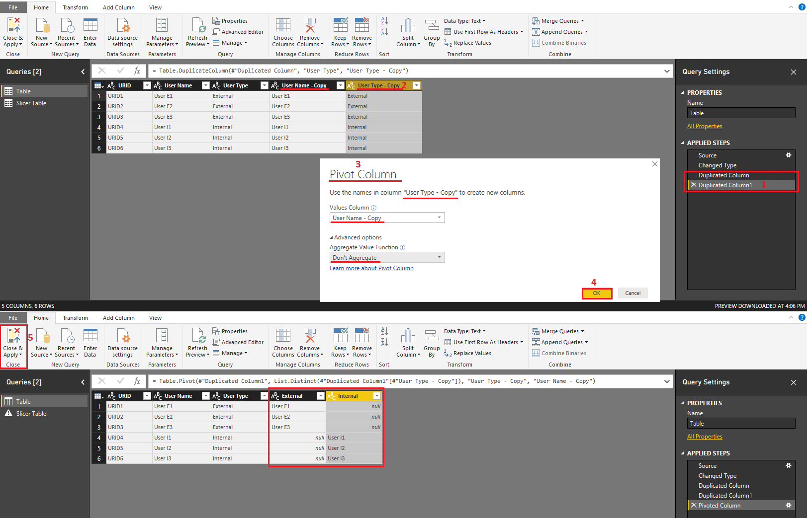 How to split out same column into two slicers (wit... - Microsoft ...