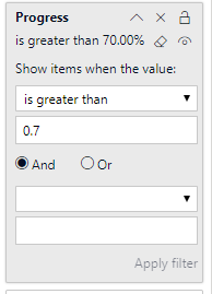 Solved: FIlter value is percentage - Microsoft Fabric Community
