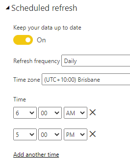 Power BI Online Schedule refresh from Azure SQL Se... - Microsoft ...