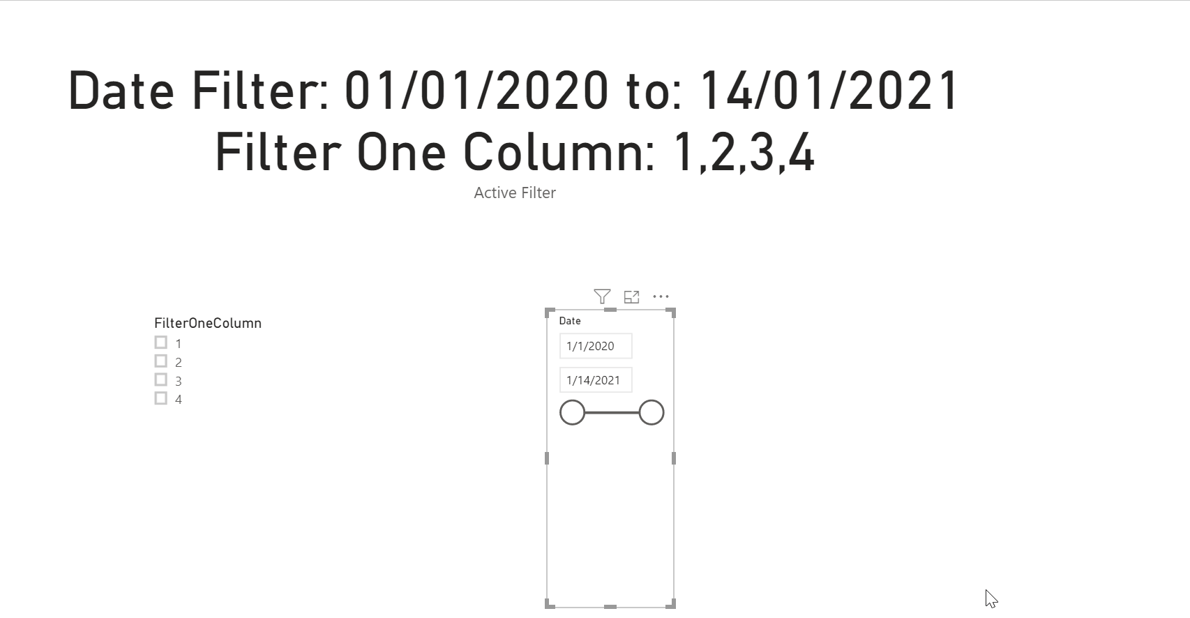 Solved: Summary filter display in line - Microsoft Fabric Community