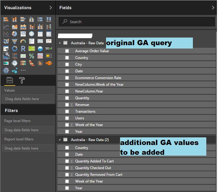 Getting additional data from Google Analytics - Microsoft Fabric Community
