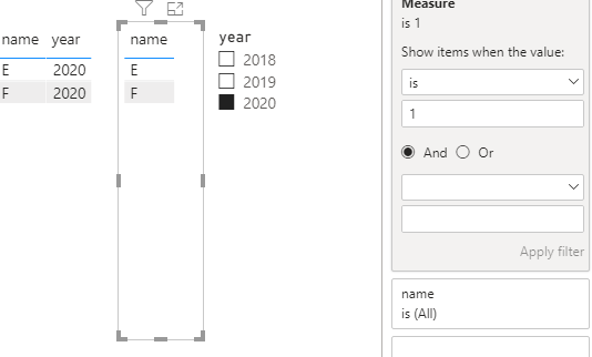 Solved: Show current year data if no filter is selected - Microsoft ...