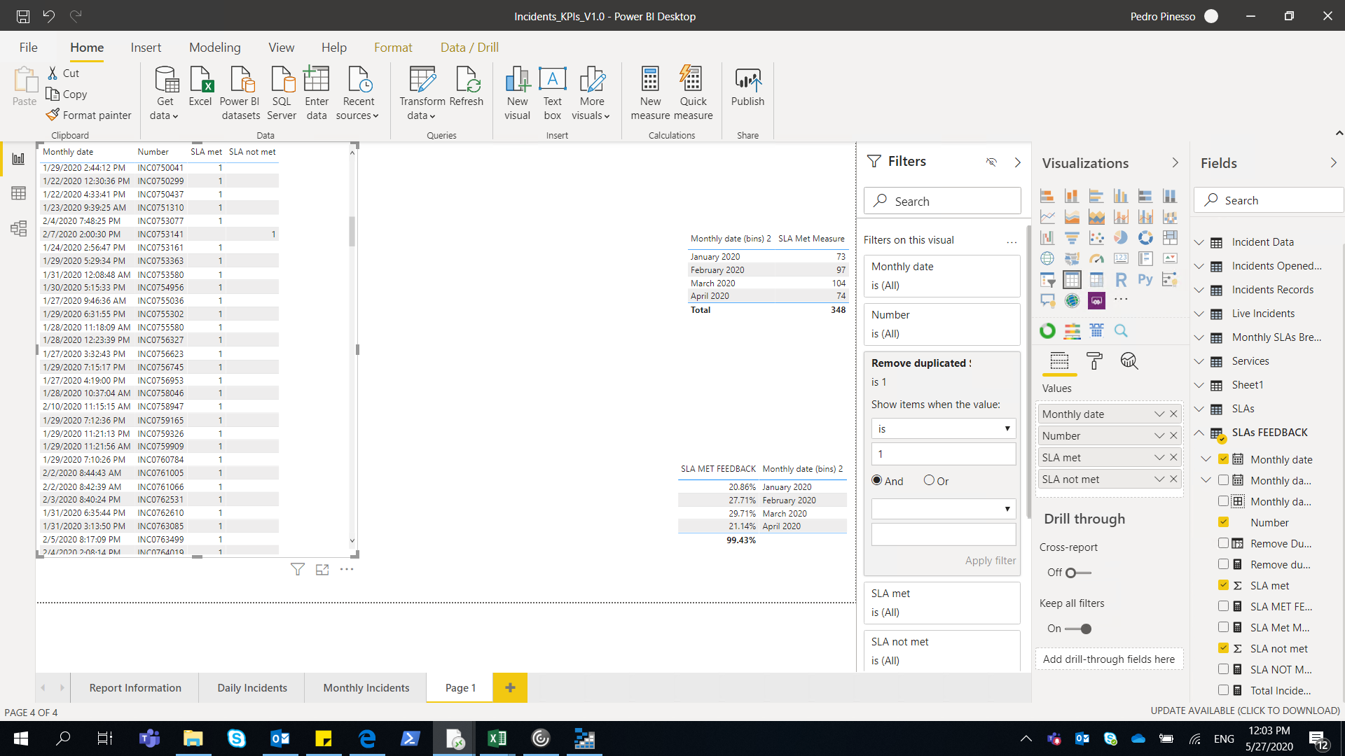 Solved: Power BI distinct values for column for table crea ...