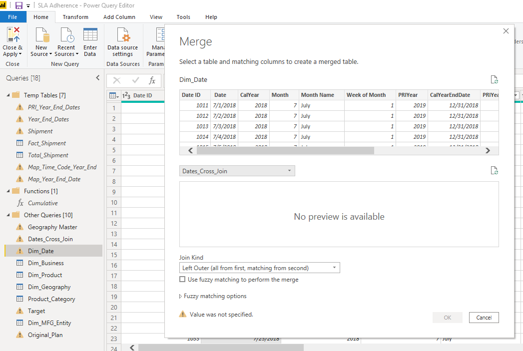 Solved: Not being able to merge two tables in Power Query - Microsoft ...