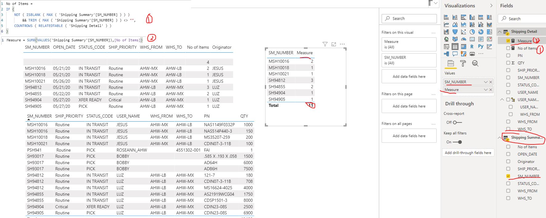 Solved: Count if match on related table - Microsoft Fabric Community