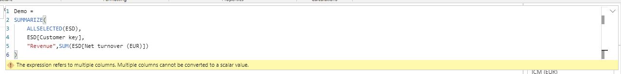 Error message The expression refers to multiple co... - Microsoft ...