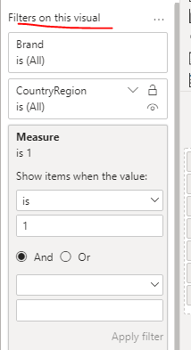Column Filtering - Microsoft Fabric Community