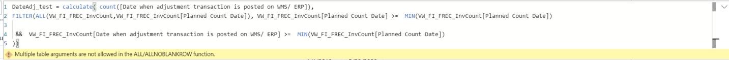 Solved: Using two filter shows error - Microsoft Fabric Community
