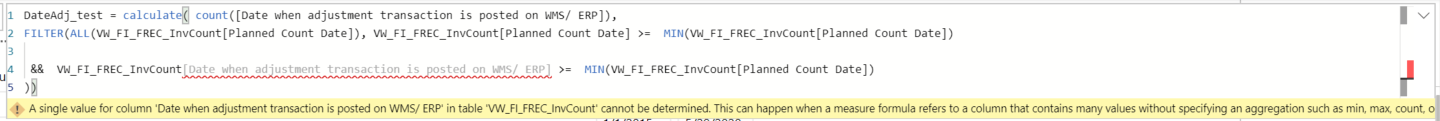 Solved: Using two filter shows error - Microsoft Fabric Community