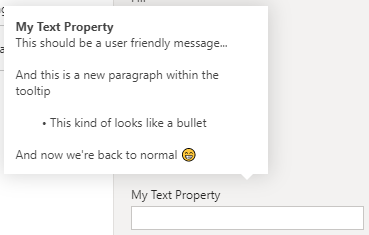Solved: Adding tool tip for fields in format pane - Microsoft Fabric ...