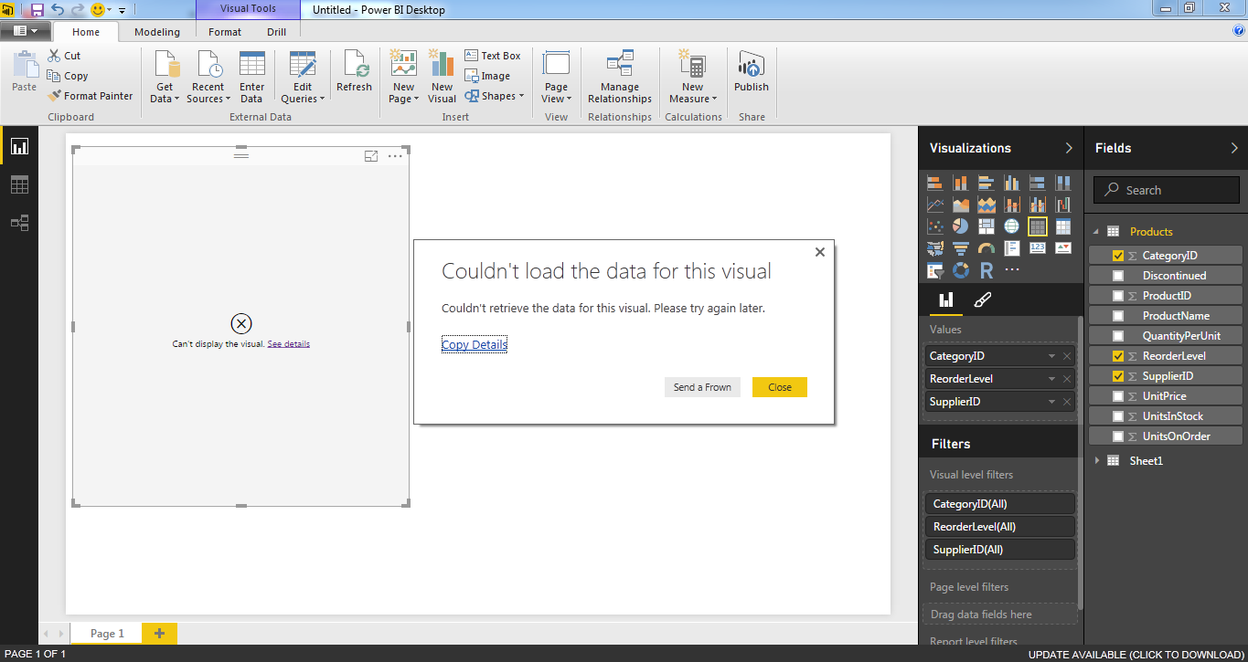 unable to see visualization in power bi - Microsoft Fabric Community