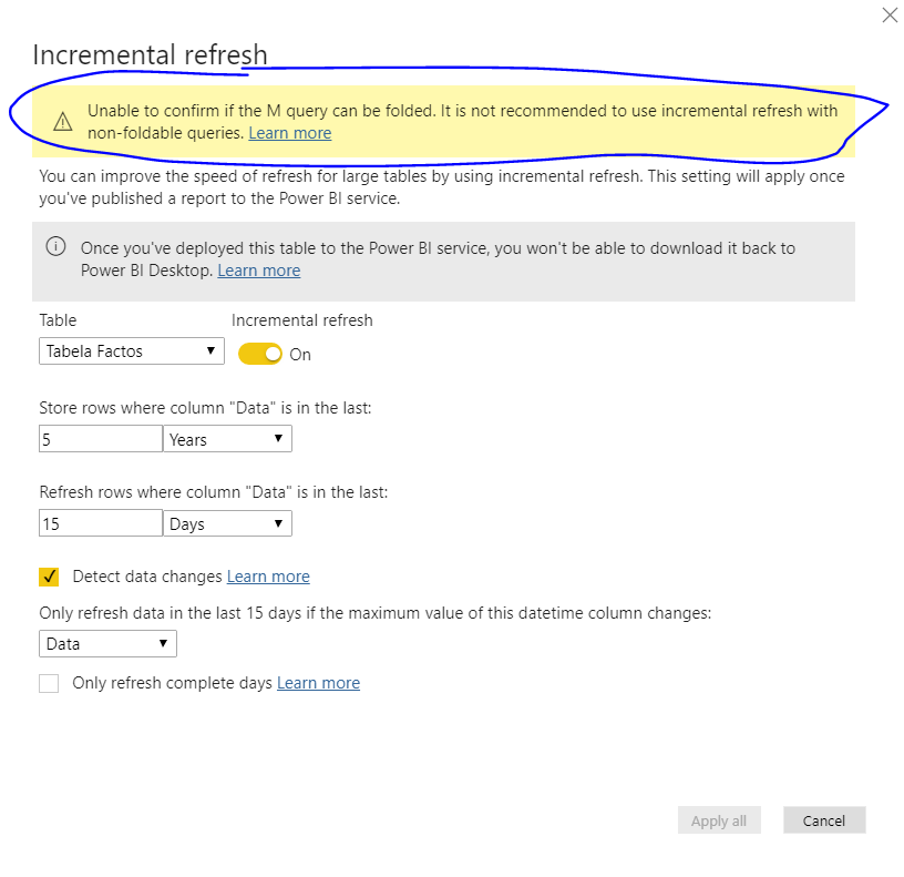 Incremental refresh | Powerbi Pro - Microsoft Fabric Community