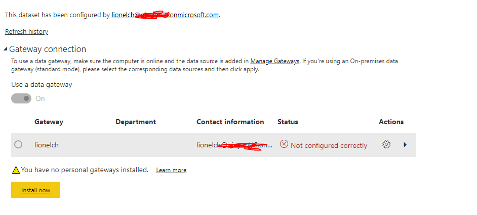 Access data through the Gateway - Microsoft Fabric Community