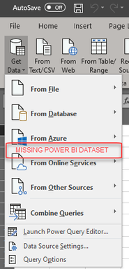 Solved: Analyze in Excel Via Get Data From Power BI Datase ...