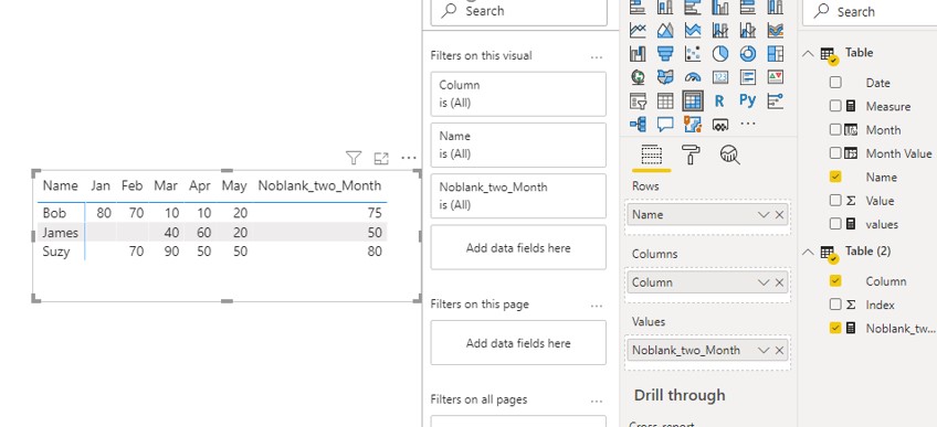 Solved: Average for first two non blank values - Microsoft Fabric Community
