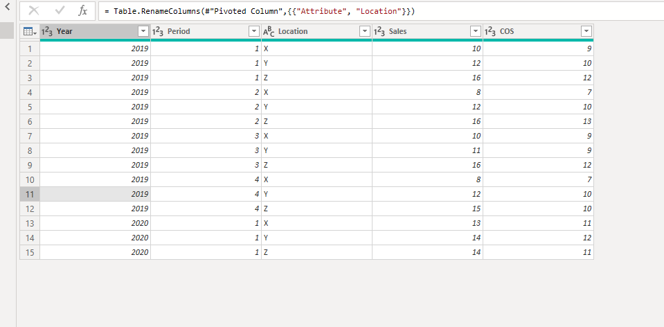Solved: Move row data to existing column - Microsoft Fabric Community