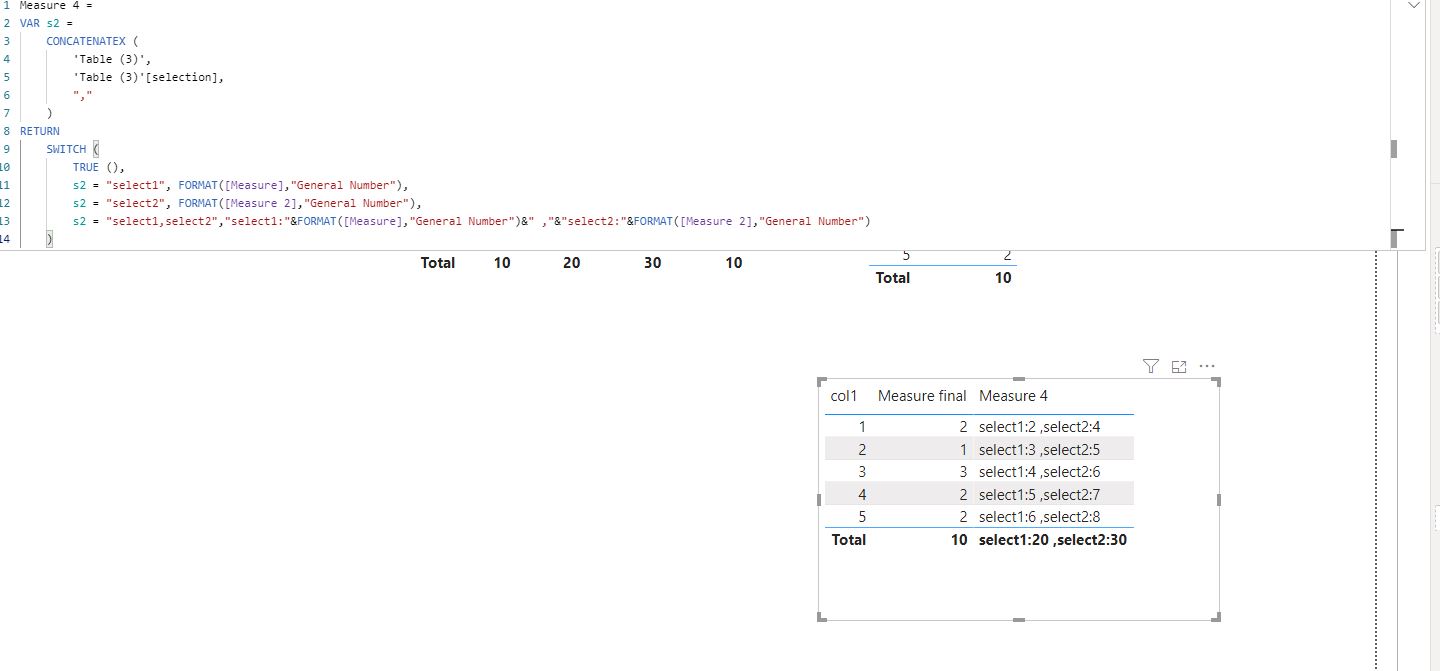 Solved: Selected value with multiple results - Microsoft Fabric Community