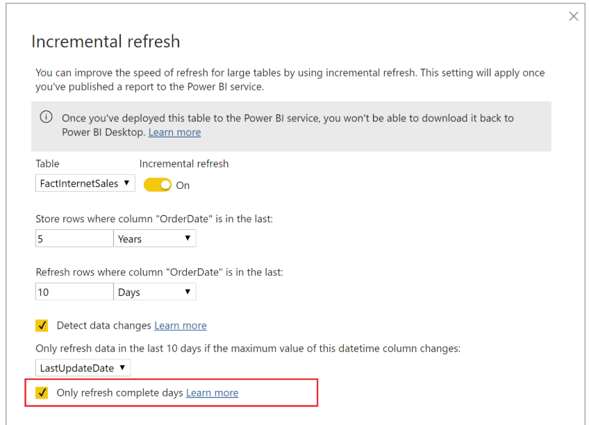 Incremental refresh 2 days ago - Microsoft Fabric Community