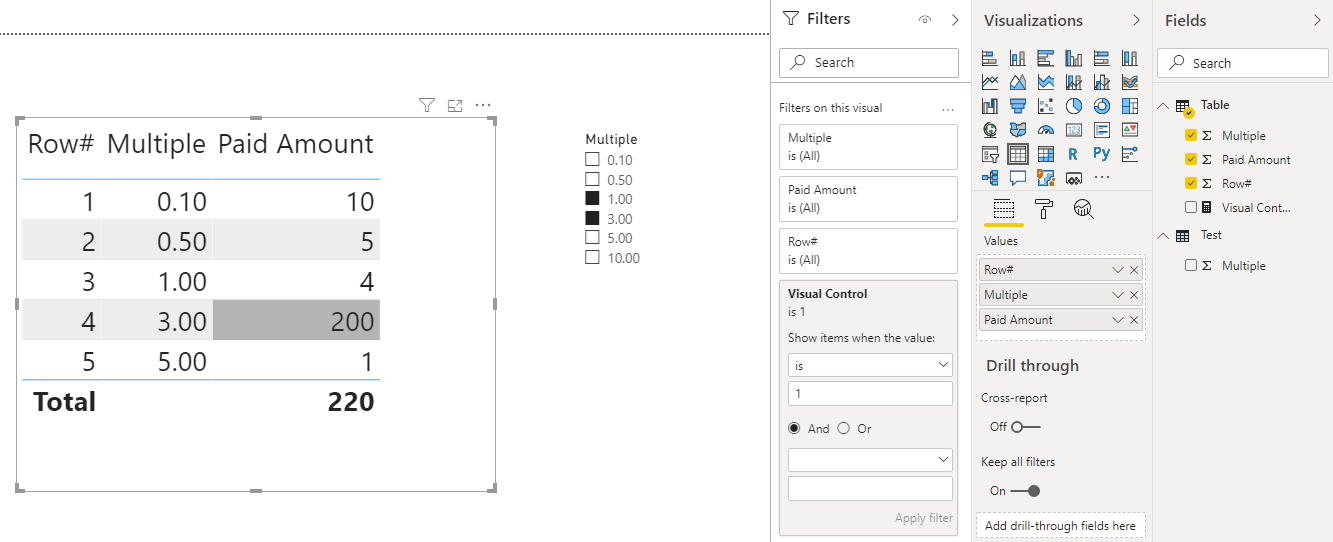 Solved: Sum a column -use a 2nd column as a filter - but o ...