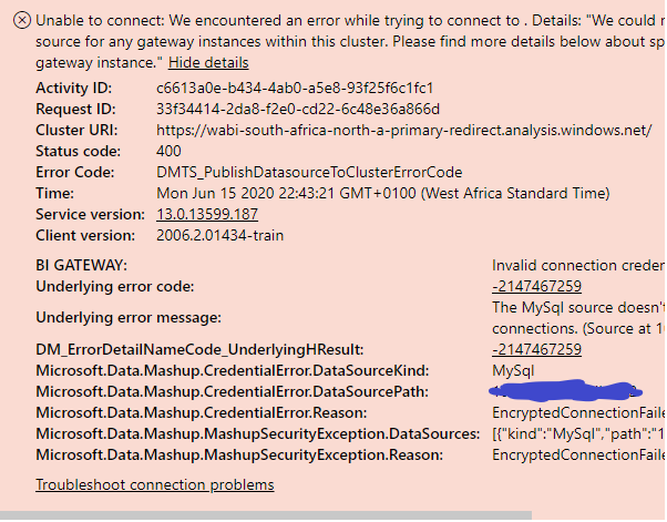 Solved: Dataset not refreshing via Enterprise GATEWAY - Microsoft ...