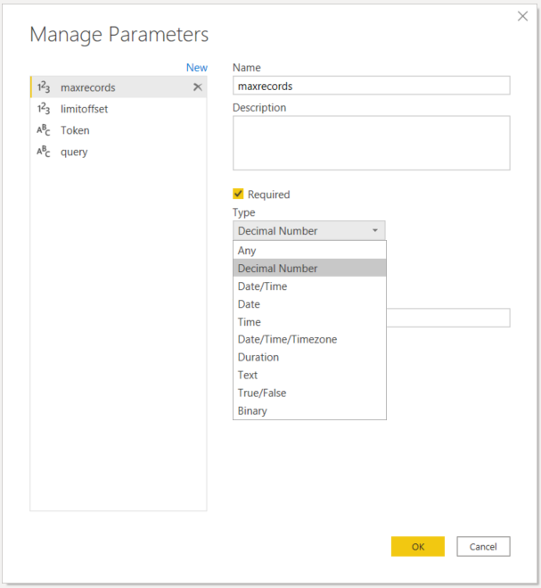 Is there a difference between parameters created i... - Microsoft ...