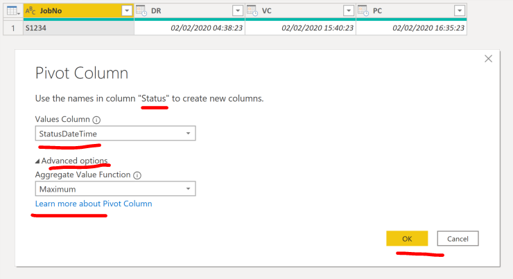 Convert rows to columns pivot while joining two ta... - Microsoft ...
