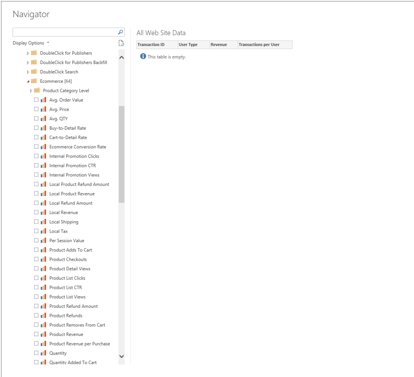 Solved: Google Analytics Importing sales data - Microsoft Fabric Community