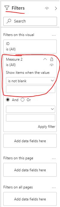 Remove row with null cells in visual - Microsoft Fabric Community