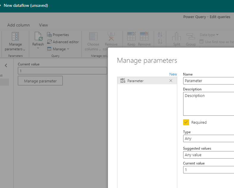 Solved: Parameter description doesn't save - Microsoft Fabric Community