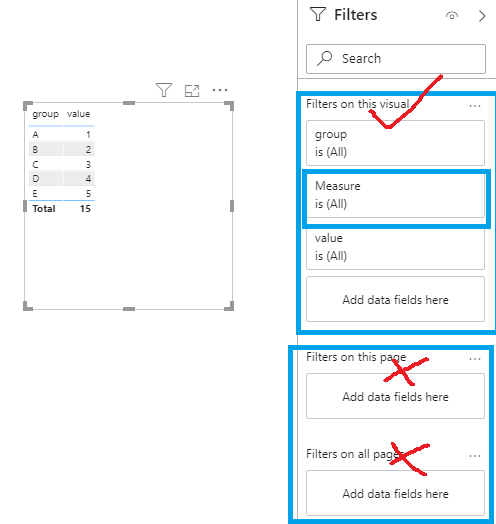 Solved: Cannot add MEASURE to PAGE FILTERS - Microsoft Fabric Community