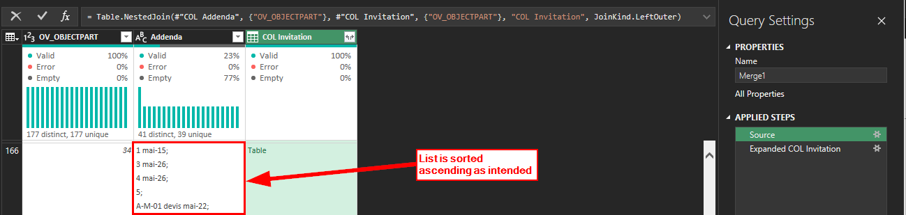 Solved: Sort is not applied once column is expanded - Microsoft Fabric ...