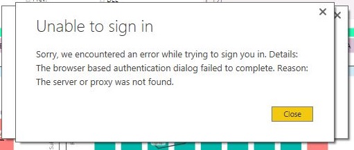 Power BI Desktop : Unable to Sign In - Microsoft Fabric Community