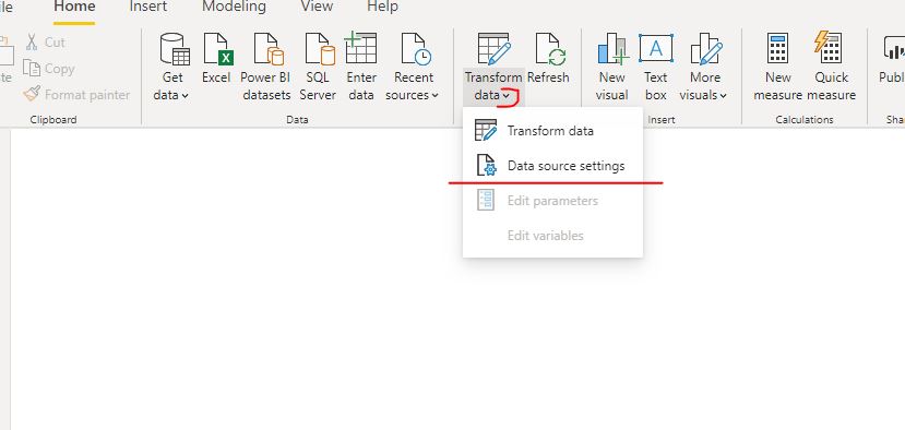 Solved: Edit Credentials Not Found Under the Transform Dat ...