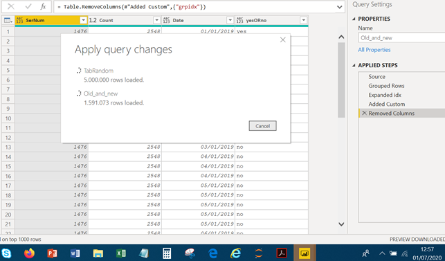 Solved: Column that tells if value occurs for first time - Microsoft ...