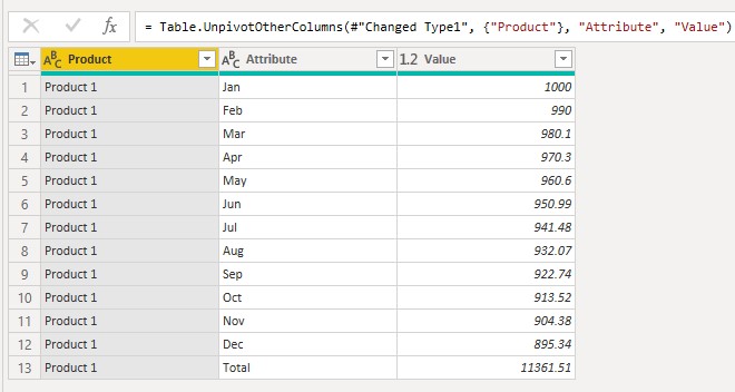 Solved: Measure to decrease ACTUAL value for all preceding ...