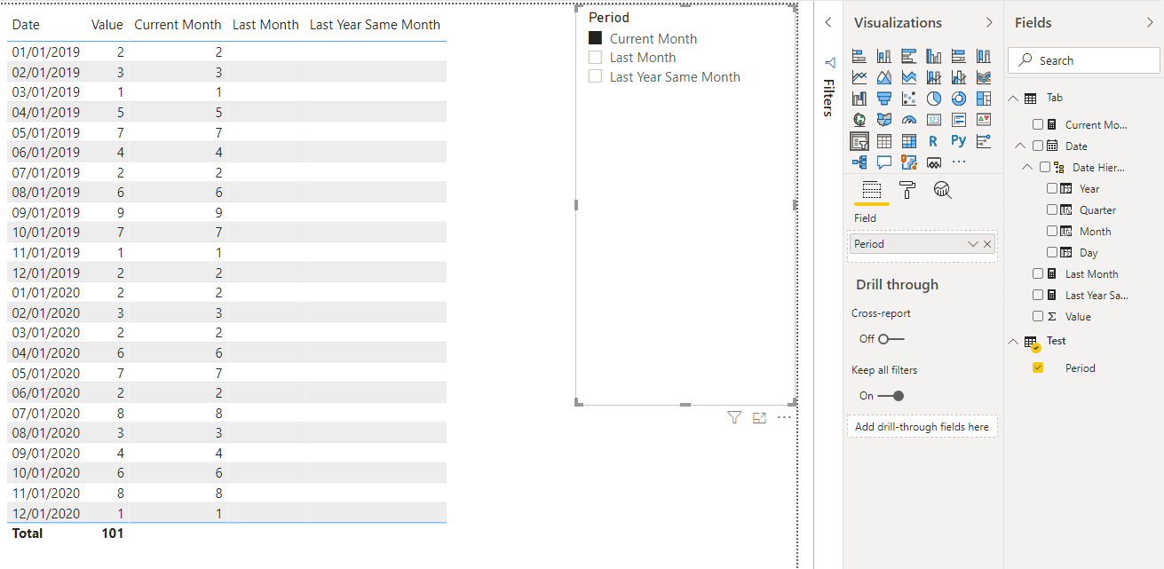 Solved: Create filter for CURRENT MONTH, PREVIOUS MONTH an ...