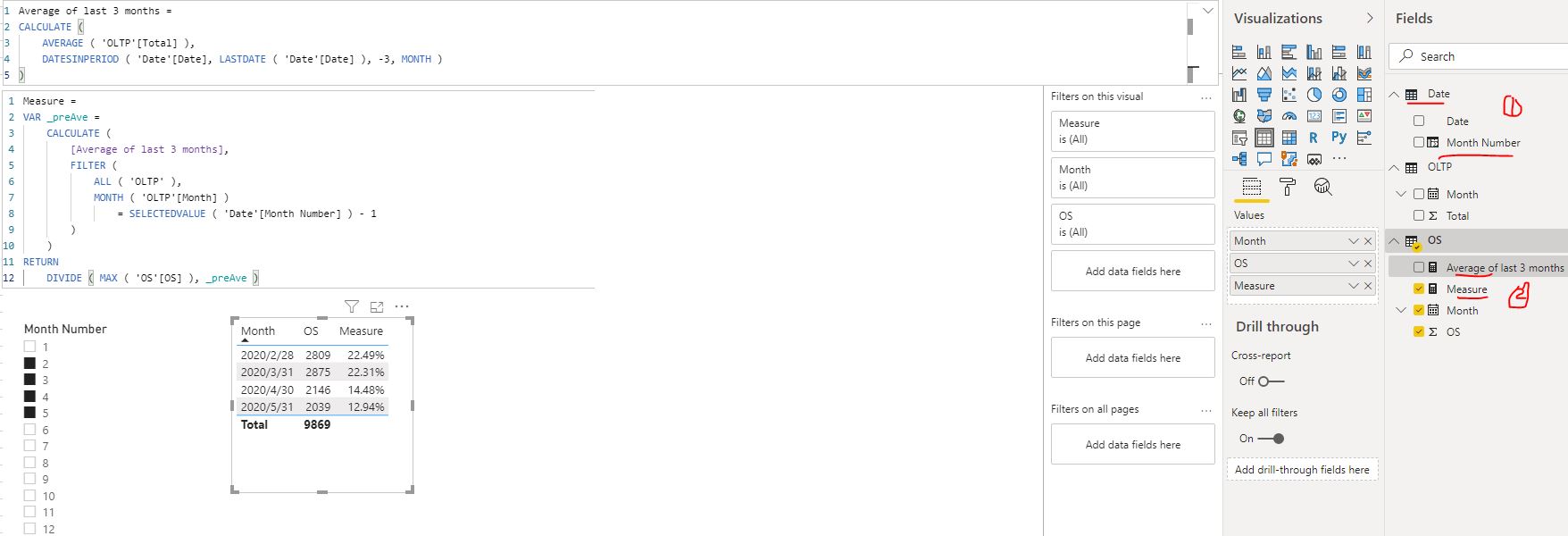 Solved: divide this month with average of last 3 months - Microsoft ...