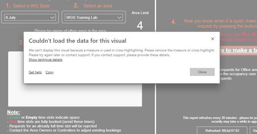Solved: Cross Highlighting Error - Microsoft Fabric Community