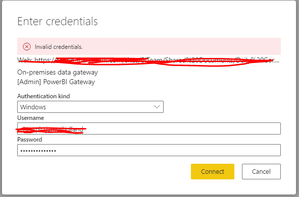 Dataflow Excel Gateway Connections Issues - Microsoft Fabric Community