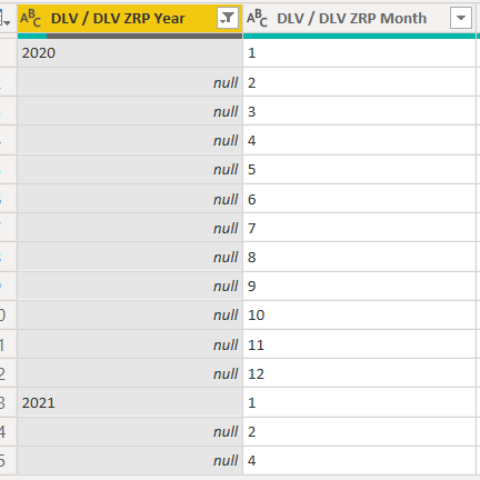 Solved: Fill null value with the previous row value when i ...