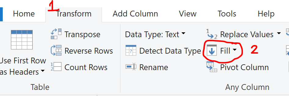 Solved: Fill null value with the previous row value when i ...