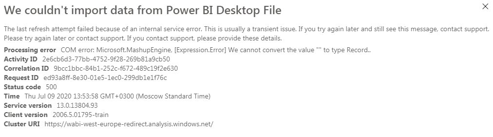 Solved: 500 Internal server error - Microsoft Fabric Community